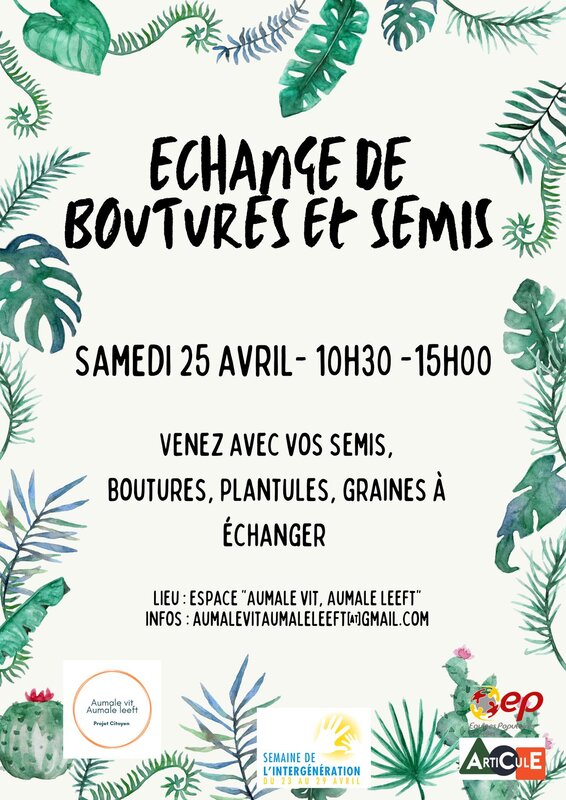 Loisirs Échange plantes - boutures - semis - graines Plantswap