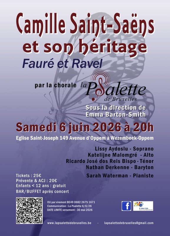 Concerts  Camille Saint-Saëns son héritage  Fauré & Ravel...