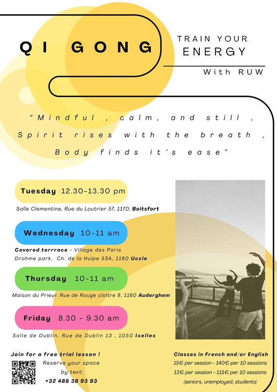 Stages,cours Qi Gong with Ruw
