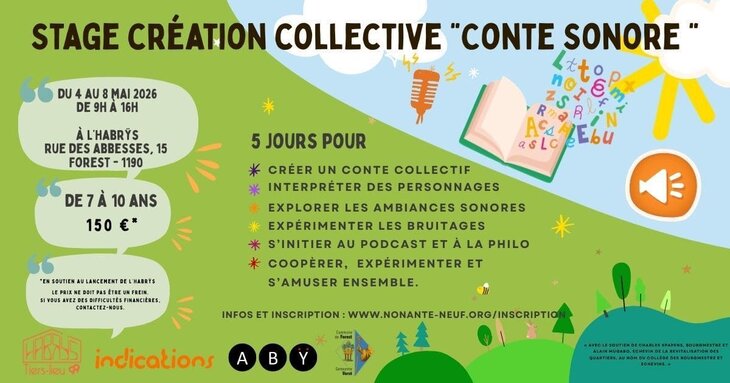 Stages,cours Stage création collective Conte sonore