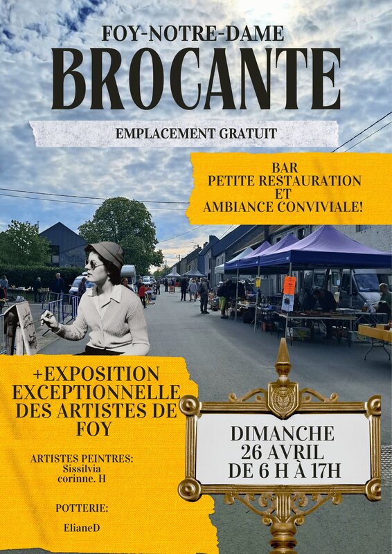  Brocante, exposition marche