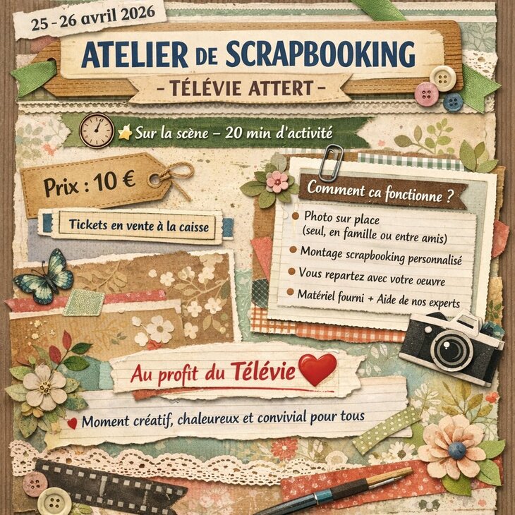 Stages,cours Atelier scrapbooking
