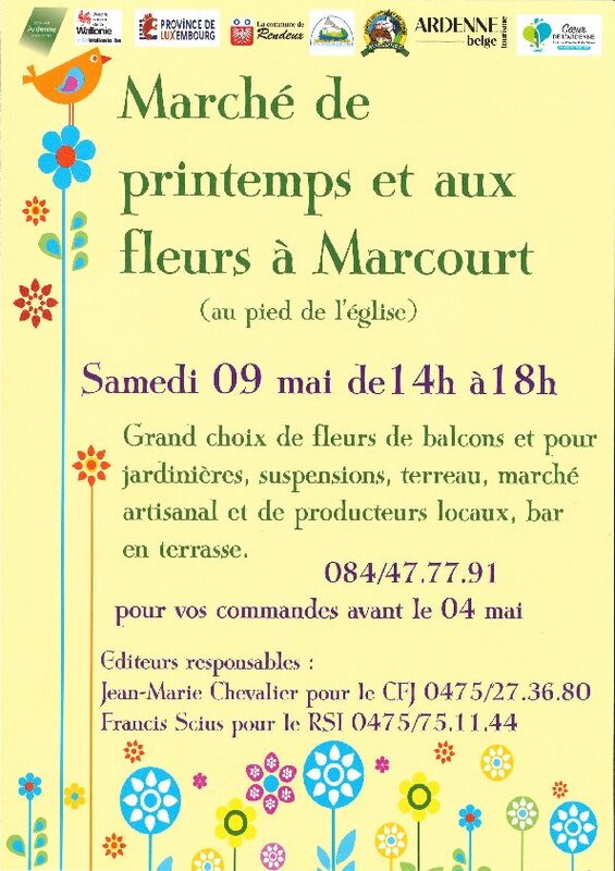 Loisirs Marché fleurs de printemps