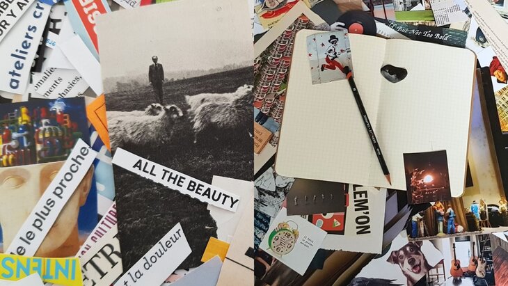 Stages,cours Studio Collage & Ecriture (FR-NL-EN)