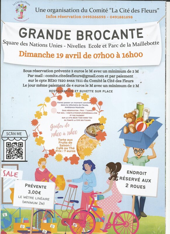  1ère Brocante comité quartier la Cité Fleurs