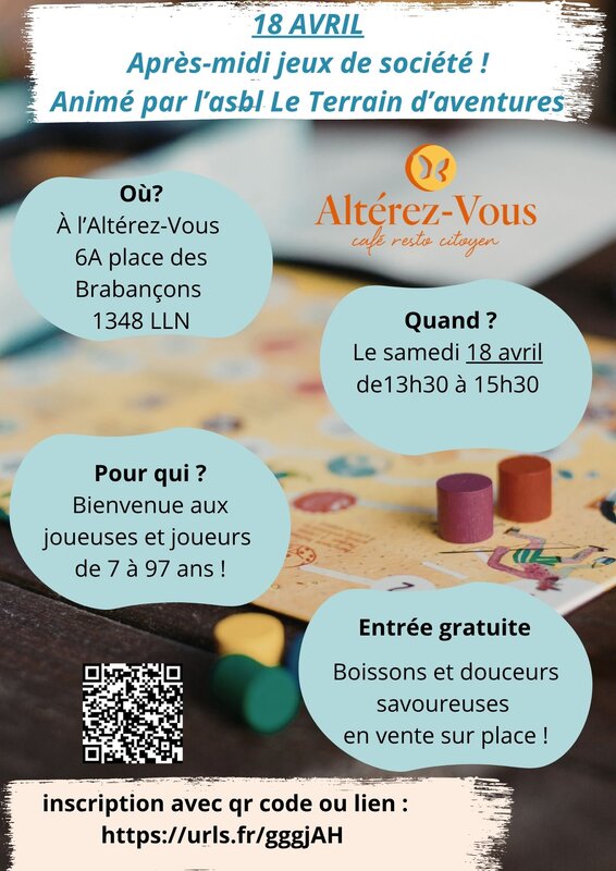 Loisirs Après-midi jeux société