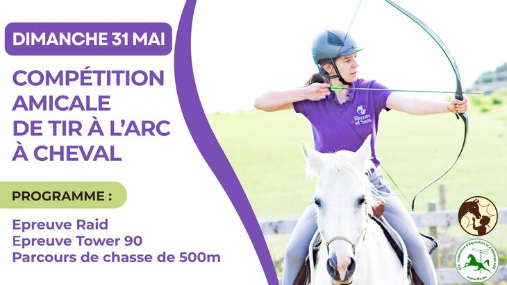 Loisirs Compétition amicale tir l arc cheval