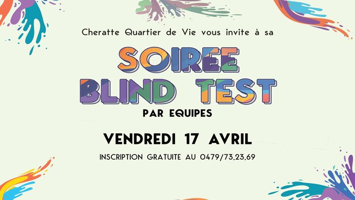 Soirées 3ᵉ édition Blind Test  Couleurs Locales  Spéciale 80-90s Party 