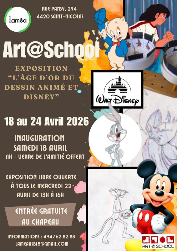 Expositions Exposition  L âge d or dessin animé de Disney 