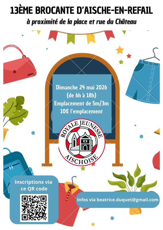  13ème brocante d Aische-en-Refail