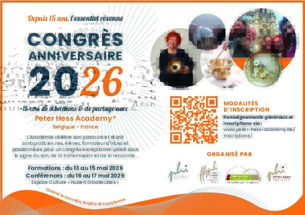 Conférences Les bols chantants entre science transformation Conférences exceptionnelles