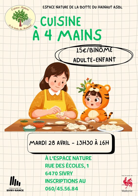 Stages,cours Cuisine 4 mains