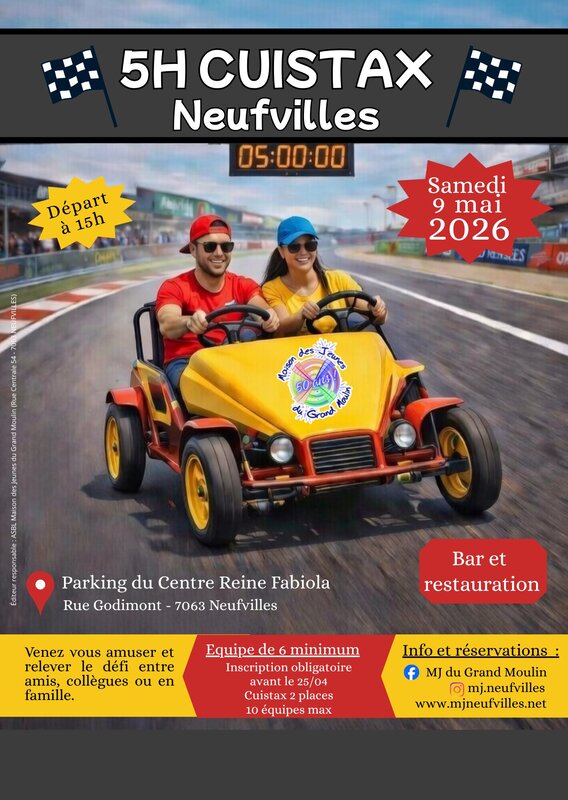 Loisirs 5h relais cuistax la mj