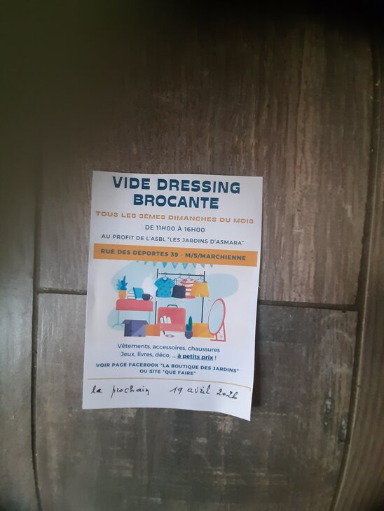  Vide dressing brocante + donnerie