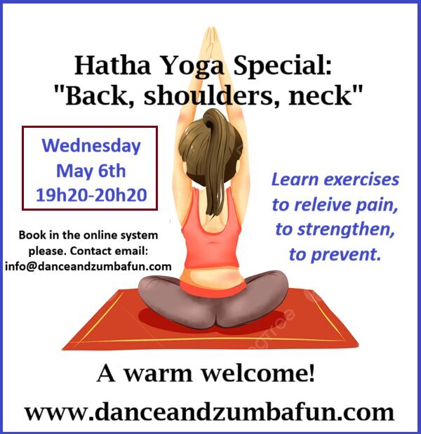 Stages,cours Hatha Yoga cours special: nuque, épaules, dos