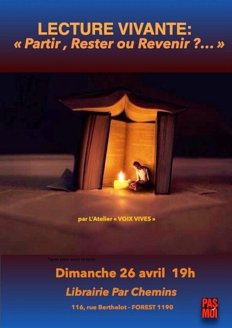 Spectacles Lecture Vivante   Partir, Rester Revenir ? ....