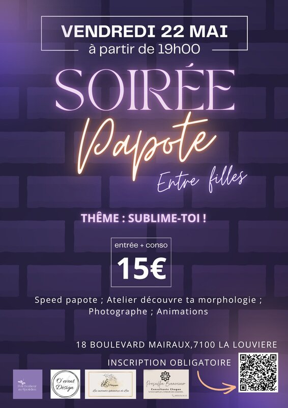 Soirées Soirée papote entre femmes  SUBLIME-TOI 