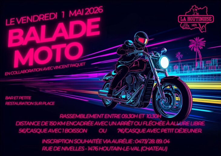 Loisirs La balade moto La Houtinoise