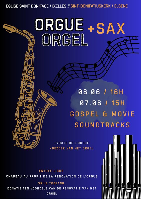 Concerts Duo Saxophone Orgue