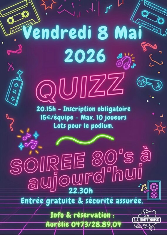Soirées Quizz & Soirée 80 S aujourd hui