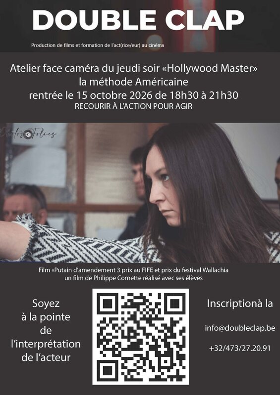 Stages,cours Atelier face caméra Jeudi Master Stella Adler