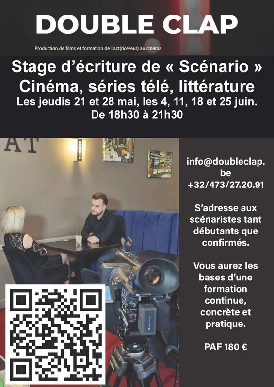 Stages,cours Stage d écriture scénario cinéma, série télé, littérature