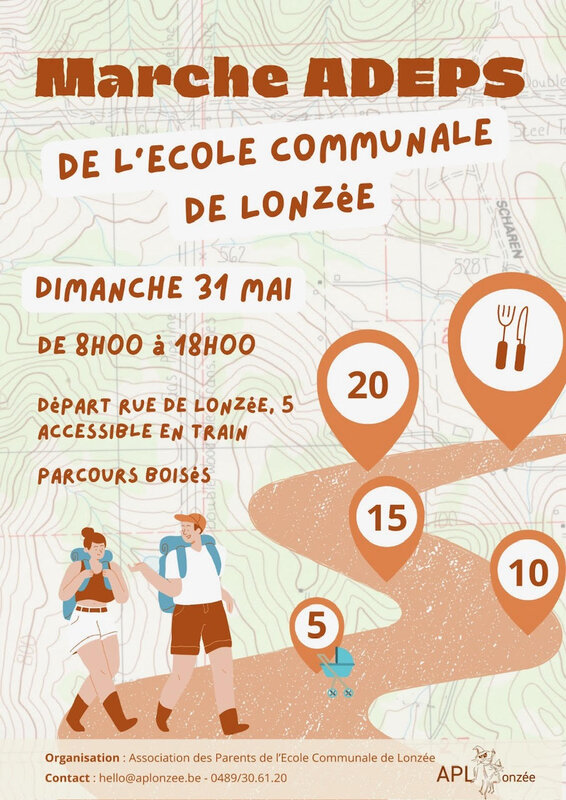 Loisirs Marche Adeps l école communale Lonzée