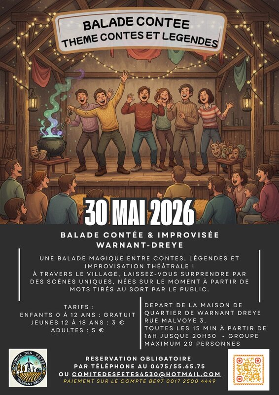 Spectacles Balade contée improvisée / Thème  Contes Légendes 