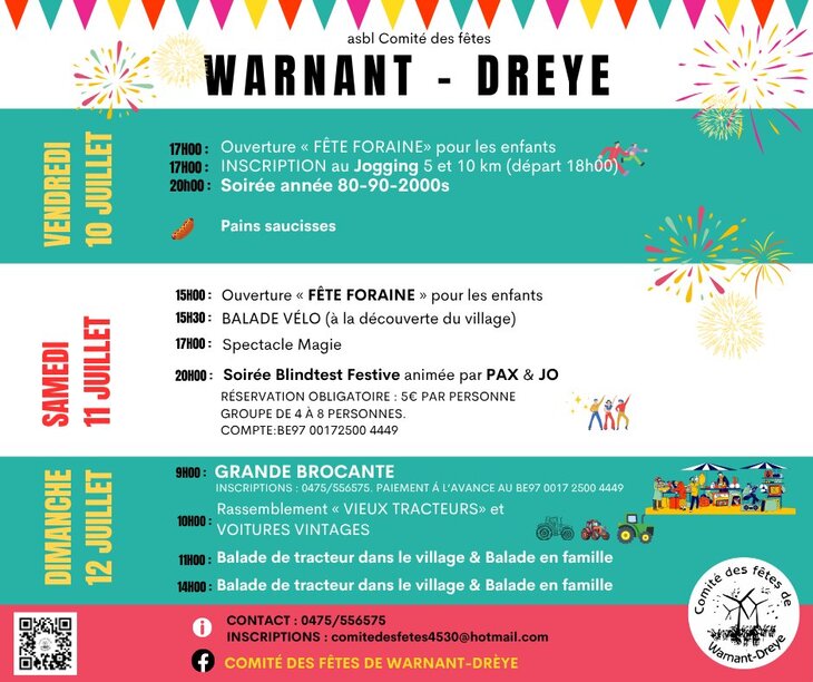 Loisirs Fête village Warnant-Dreye