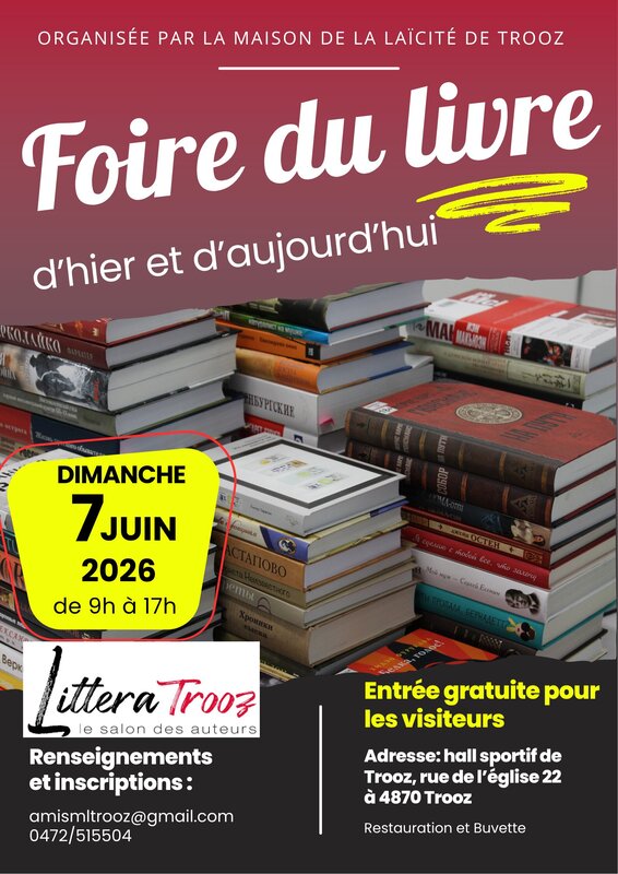 Loisirs 16 ème Foire livre d hier d aujourd hui Trooz