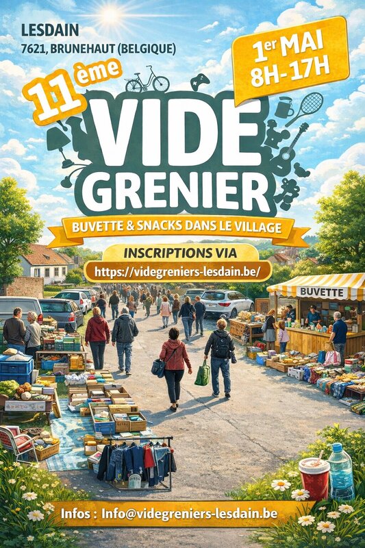  11ème vide-greniers Lesdain (Brunehaut)