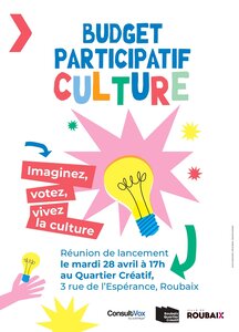 Conférences Lancement budget participatif culture 2026