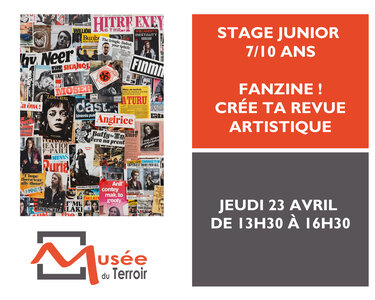 Stages,cours Stage Junior 7/10 : Fanzine! Crée revue artistique