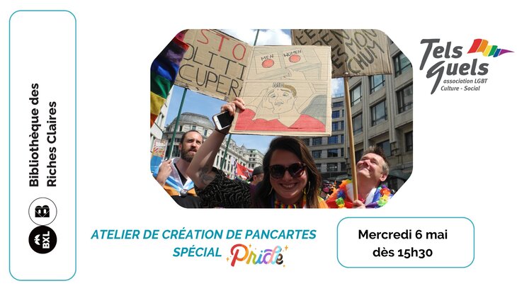 Stages,cours Atelier création pancartes - Pride edition avec Tels Quels