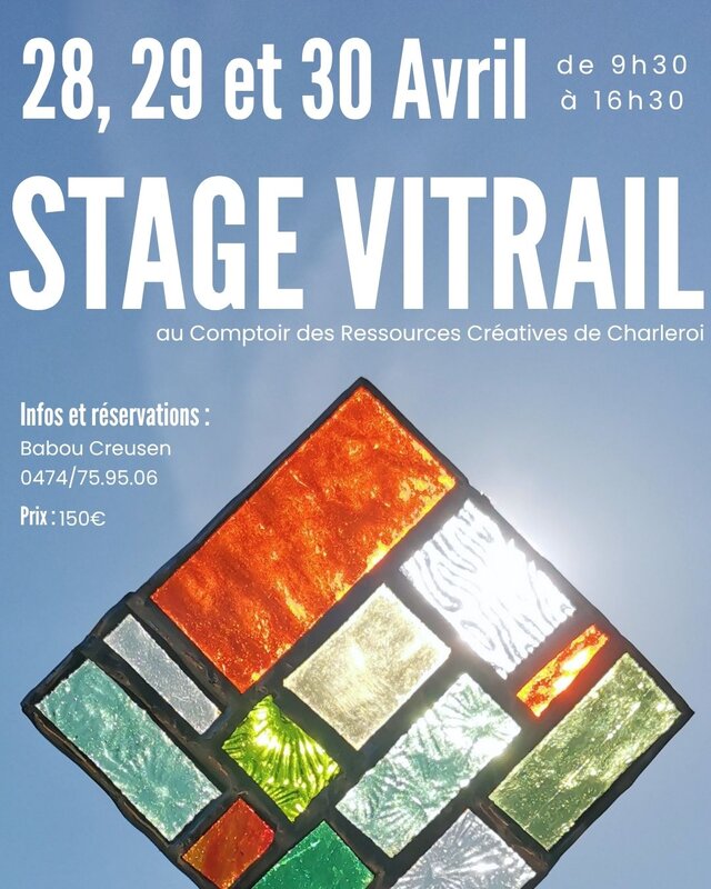 Stages,cours Stage printemps - Atelier vitrail