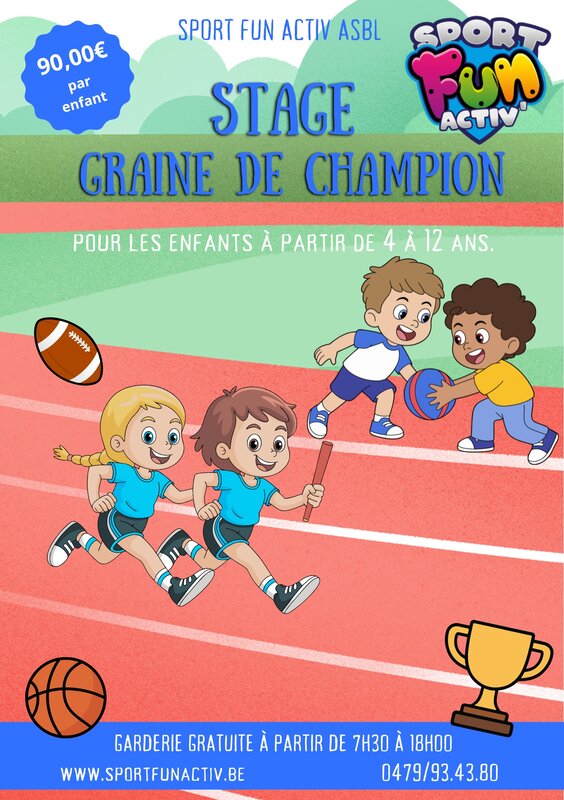 Stages,cours Stage graine champion