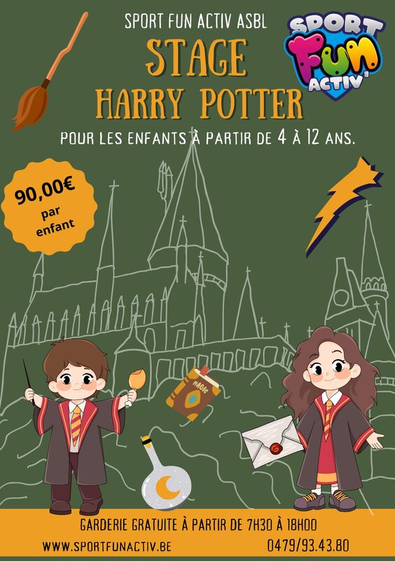 Stages,cours Stage Harry Potter