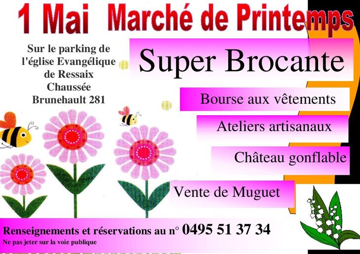  Brocante :Marché Printemps