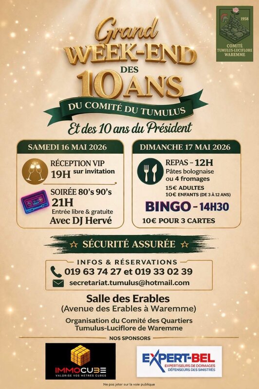 Loisirs Grand week-end 10 du comité Tumulus