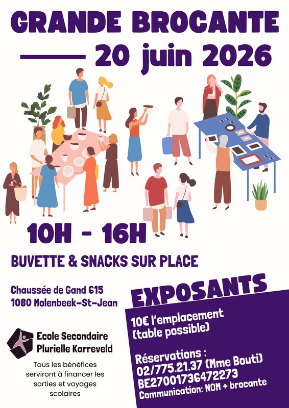  Grande brocante d été Molenbeek (Karreveld)