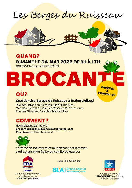  26ème Grande brocante quartier Berges Ruisseau
