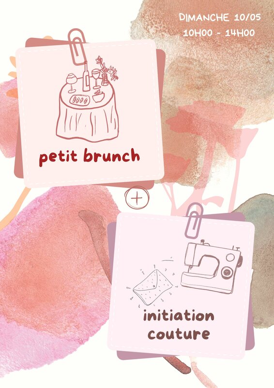 Stages,cours Brunch Fête mères - Atelier initiation couture