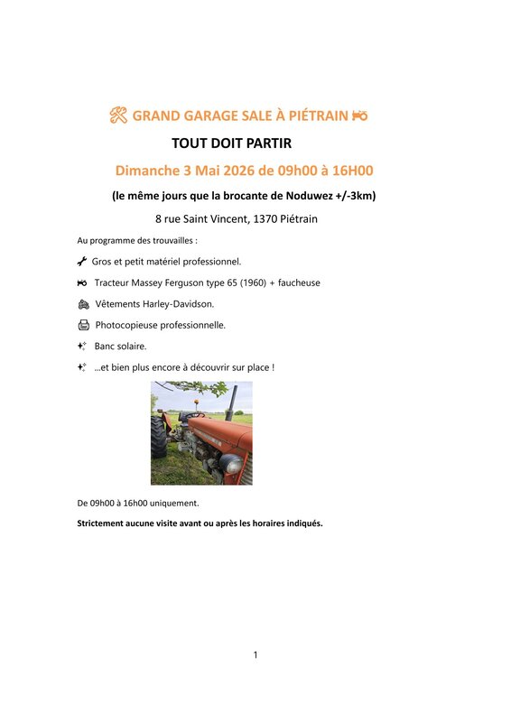  Maison - Garage Sale