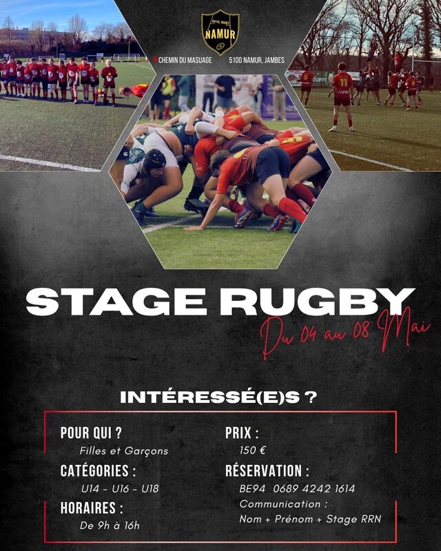 Stages,cours Stage rugby