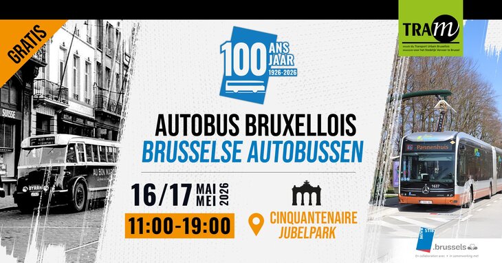 Expositions 100 des autobus bruxellois