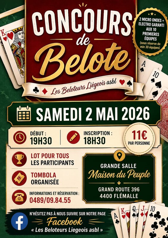 Loisirs Concours belote
