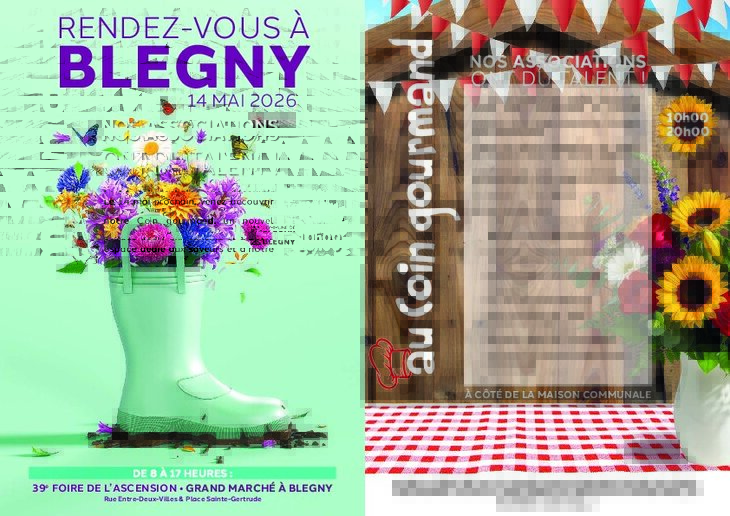 Loisirs Foire l Ascension Blegny (grand marché coin gourmand) - 39ème édition