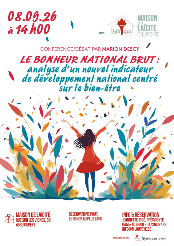 Conférences Conférence/débat  Bonheur national brut 