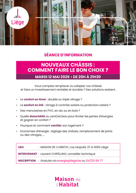 Conférences Nouveaux châssis: comment faire bon choix?