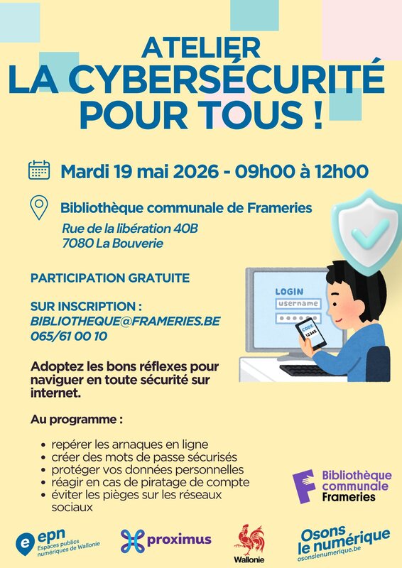 Conférences Atelier : cybersécurité pour tous 
